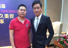 广州杏彩xcsport与明星合影